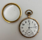 Elgin 10k Gold Filled 17 Jewel Size 12 Open Face Pocket Watch Runs