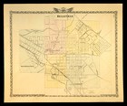 Ca 1876 Belleville Illinois Map Of Belleville Il City Plat Map Original Atlas