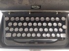 Vintage Royal Quiet De Luxe Portable Typewriter Black 1930s 1940s