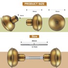 2 Pack Antique Brass Door Knob Set With Spindle  Vintage Old Style Door Knobs   