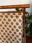 Vintage Folding Wood Yarn Basket Sewing Knit Crochet Caddy Tote  Decorative