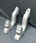 Pair Small Shabby White Wood Chic Gingerbread Porch Brackets Vtg Corbel 1064-26b