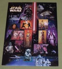 Three Sheets   45 Of Star Wars Character Souvenir Set Us Postage Stamp Usa 4143