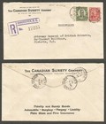 1932 Canadian Surety Advertising Cover Registered 13c W  Arch Cds Victoria Bc