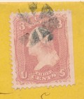  65 3c George Washington On Cover Chicopee Falls Massachusetts Fancy Cancel 1864