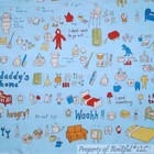 Boneful Fabric Cotton Quilt Baby Panel Vtg Mom Crib Room Unisex Blanket Nr Scrap