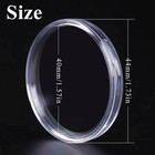 60-pack Clear Plastic Coin Capsules   40mm Holders With Adjustable Gaskets