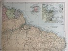 1902 Brazil Original Antique Map By G w  Bacon