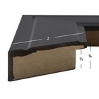 Craig Frames Contemporary Inspirations  2  Satin Gallery Black Picture Frame