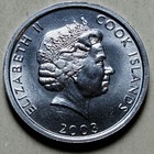 2003 - Cook Islands - One 1 Cent Coin- Collie - Animal Series   Unc Elizabeth Ii