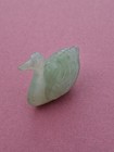Vintage  antique Chinese Green Jade Carved  Swan  Goose  Statue