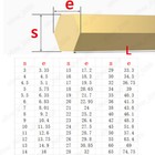 C28000 Brass Hexagonal Rods Brass Hex Stick Solid Brass Hex Bar Select Size