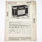 1947 Westinghouse Radio Model H-133 Wire Schematic Service Manual Vintage