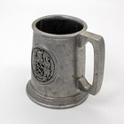 Very Rare Vtg Wilton Rwp Pewter Mug With Intricate Design Unknown Seal