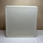 Vintage Tupperware Large Clear Square Keeper  166 Container  223 Lid 12x12x5