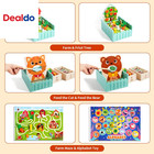 Montessori Wooden Farm Sensory Toy Set For Toddlers Educational Learning Game