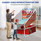 2-player Arcade Basketball Game Set upgraded Indoor Hoop With Led Light Elect   