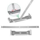 Ypzxola 10 Sets 5  Aluminum Roof Gutter Hanger With Straps aluminum Silver