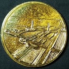 1933 Chicago Worlds Fair Century Of Progress Skyline Architecture Token - Crisp 