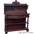 Antique Victorian Hall Console Table Carved Renaissance Revival 1870 Original