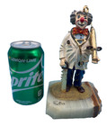 Vintage Ron Lee 24kt Gold Plated Clown 1983 Doctor Sawbones  228 On An Onyx Base