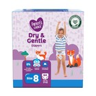 2 Pack Parent s Choice Dry   Gentle Diapers Size 8  64 Count