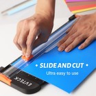 Evteck Paper Cutter 12 Inch Paper Trimmer Slider Crafting Scrapbooking S - Black