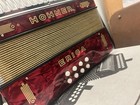 Hohner 1600 2 Erica Diatonic Accordion - Key Of G c - Red-new