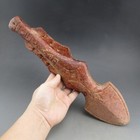 Chinese Old  Jade hongshan Culture collectibles rare Excalibur sword statue K036