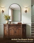 Mzon 30   x36    Gold Arched Mirror  Arch Vanity Mirror  Arched Mirror F