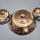 Vintage Brass Copper African Collar Necklace Gold Tone Artisan Boho Handmade