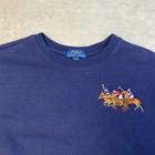 Polo Ralph Lauren Navy Crew Neck Pullover Sweatshirt Big Pony Number 3 L 14-16 
