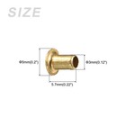 Through Hole Rivet  3x5mm  200pcs  Copper Hollow Rivet Nuts Copper Tone