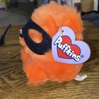 Swibco Puffkins Collection Plush Bear  Trick 10 31 99 Orange With Mask  Lnwt 5 t