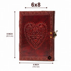 Handmade Genuine Leather Journal 8x6 Vintage Writing Diary Notebook 200 Page