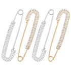 Bremorou 2pcs Rhinestone Safety Pins Decorative Safety Pins For Clothing  4