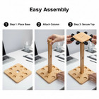 Fishing Rod Storage Racks  100  Wood Floor Stand Fishing Pole Holders Of 8 Rods
