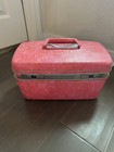 Vintage 60s Samsonite Silhouette Barbie Pink Marbled Cosmetic Train Case W Tray