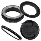 58mm Macro Reverse Ring For Nikon G   Dx Lens - Aperture Control   Uv Protector