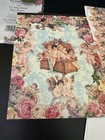 Vintage Cherub Victorian Stationary Set Note Paper 12 Envelopes 36 Sheets