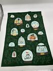 Anthropologie Joy To The World Dish Towel 28    X 21    Christmas Holiday Set Of 3