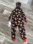 Food  One Piece Pajamas Size 4-5 Boy Union Suit Blanket Sleeper Small Pizza Taco