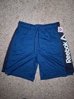 Reebok Blue Mens Slim Active Wear Shorts For Man Size L