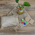 50pcs Burlap Bags With Drawstring  5x7 5 Gift Bag Bulk Pack With 50 Pcs Paper Ta