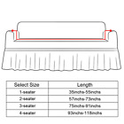 3d Bubble Lattice Sofa Couch Covers 1 2 3 4 Seat Non Slip Slipcover Protector 