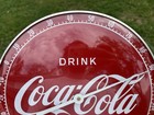 Original Coca Cola 12  Dial Thermometer Sign Glass Cover