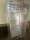 Dritz Styling Design Ruler  Multiple Use  Straight curved slots  New
