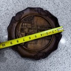 Vintage Carved Wood Wall Art London Westminster Abbey 3d Gift Wooden Decor Round