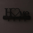Wall Mounted Key Holder Hooks Plastic Hanger Key Chain Organizer Rack Home Decor