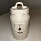 Rae Dunn By Magenta Christmas Tree Canister 8   hx4 5   d